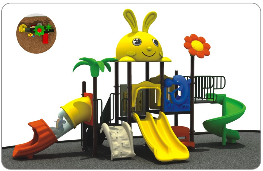 K1体育儿童卡通滑梯（兔子）